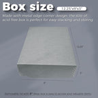 Lineco, 9x12 Clamshell Archival Folio Storage Box, Acid-Free - Image 3