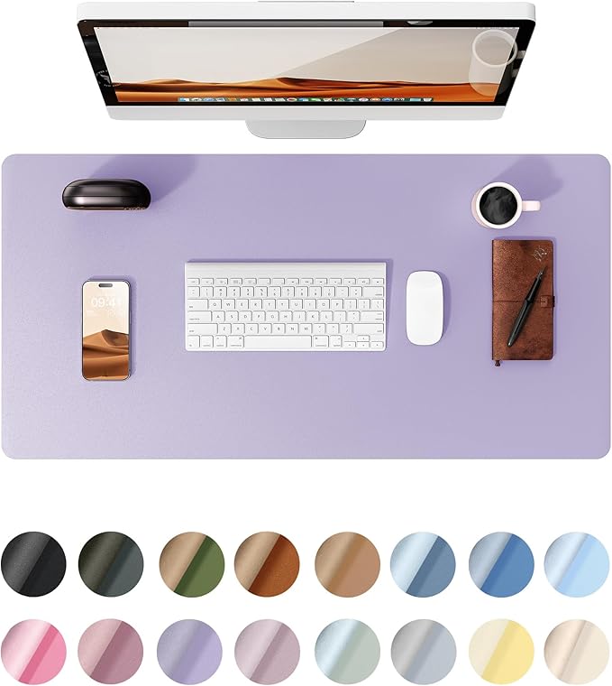 YSAGi Leather Desk Protector, Office Mat, Large Mouse Mat, Non-Slip PU Leather by YSAGi