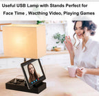 briever usb table lamp, multi-functional desk lamp with, close-up detail