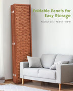 JOSTYLE 6ft Folding Privacy Screens 6-Panel Freestanding Room Dividers - Image 5