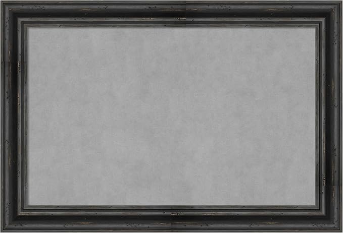 Amanti Art Black Framed Magnetic Board 25x37 Large Vision Board by AmantiArt