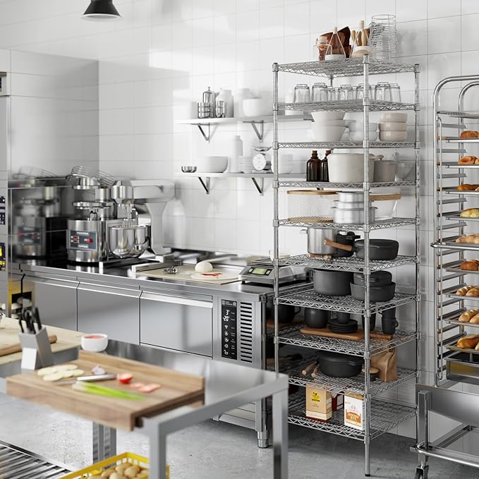 Regal Altair 24" Deep x 24" Wide x 86" Height Wire Shelving Kit | 10-Tier | NSF - Image 7
