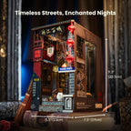 Lijiang Ancient Town DIY 3D Wooden Booknook for Adults, Teens and Book Lovers, Bookshelf Insert Library Decor, Creative Gift for Family, Friends, and Elderly