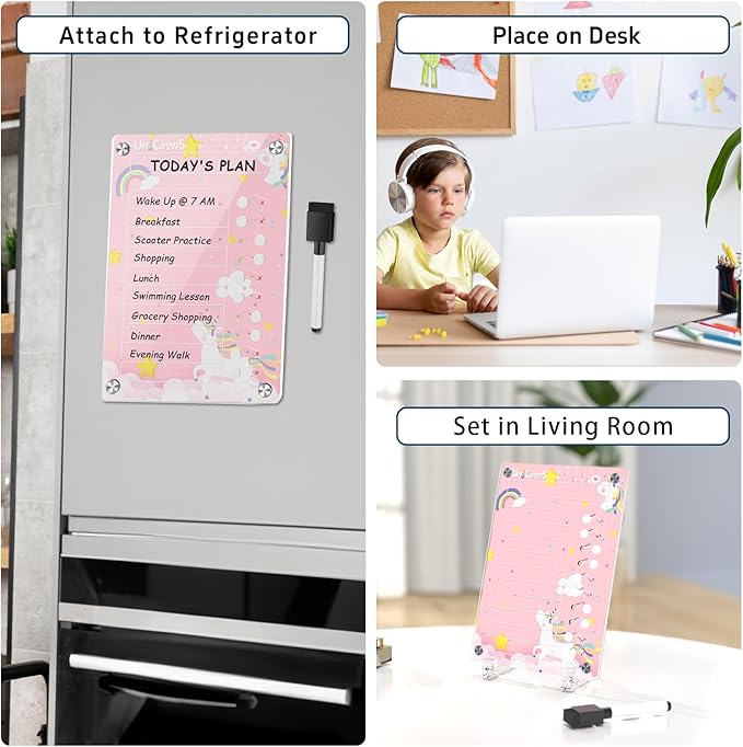 NiHome Acrylic Magnetic to Do List Planning Board - Image 6