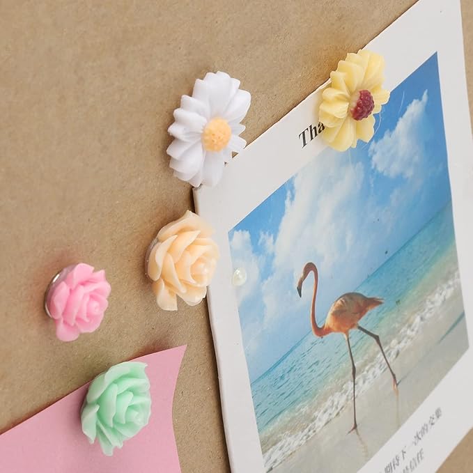 Flower Decorative Push Pins 50Pcs - Image 2