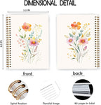 JWVK Vintage Wild Flower Botanical Plant Notebook 01, Rustic Spring Floral - Image 2
