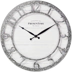 Presentime & Co 13" Farmhouse Series Wall Clock, Quartz Movement, Shiplap Style by Presentime