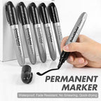 Dabo&Shobo Permanent Markers Jumbo Size, Bullet Tip, Large Black Permanent - Image 3