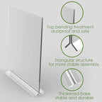 newnewshow 8.5x11 Acrylic Sign Holder 3 Pack Vertical Double-Sided Display - Image 6