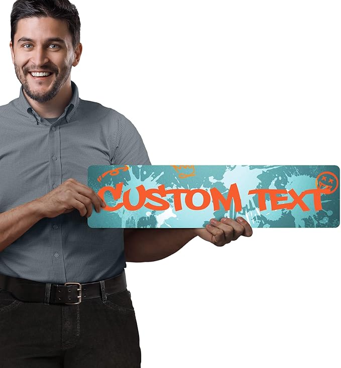 Custom Sign, Custom Street Sign, 11 Font Colors, 13 Font Styles, 4 Hole Options - Image 2