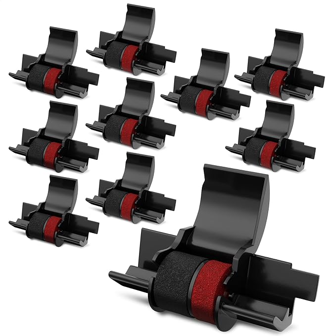 Calculator Ink Roller Black/Red Pack of 10 by Home
