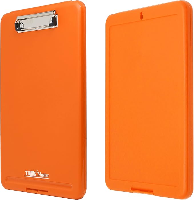 Think2Master Orange Plastic Storage Clipboard. | 25% Heavier & Sturdier| Heavy - Image 5