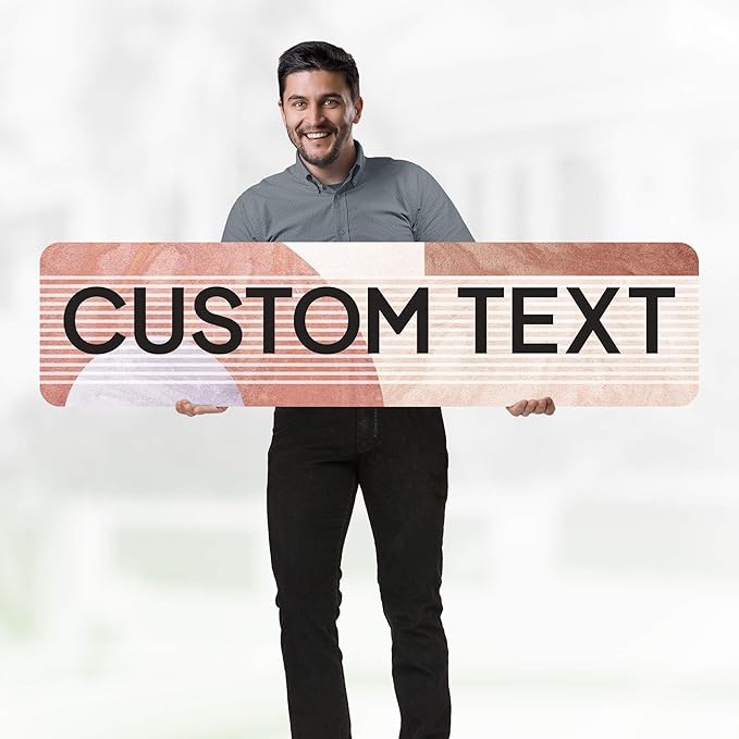 Custom Sign, Custom Street Sign, 11 Font Colors, 13 Font Styles, 4 Hole Options - Image 2