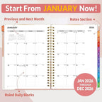 SUNEE 2026 Appointment Book, Quarter-Hourly, Weekly & Monthly - Image 3