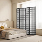VEVOR Room Divider, 4 Panel Japanese Room Divider, Wood Folding Privacy Screen - Image 9