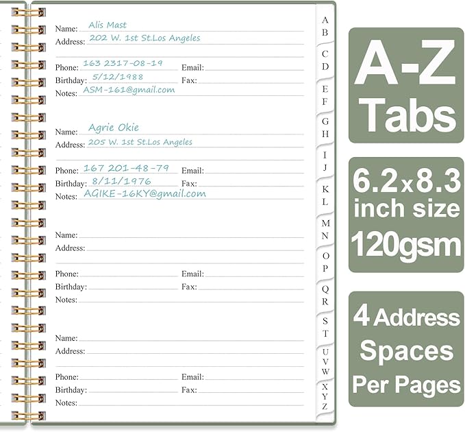 Address Book with Alphabetical Tabs - Image 3