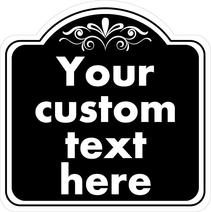 HK SIGNS Custom Indoor/Outdoor Aluminum Weatherproof Metal Sign, Modern by HKSIGNS