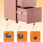 SUXXAN 2 Drawer Mobile File Cabinet - Image 7