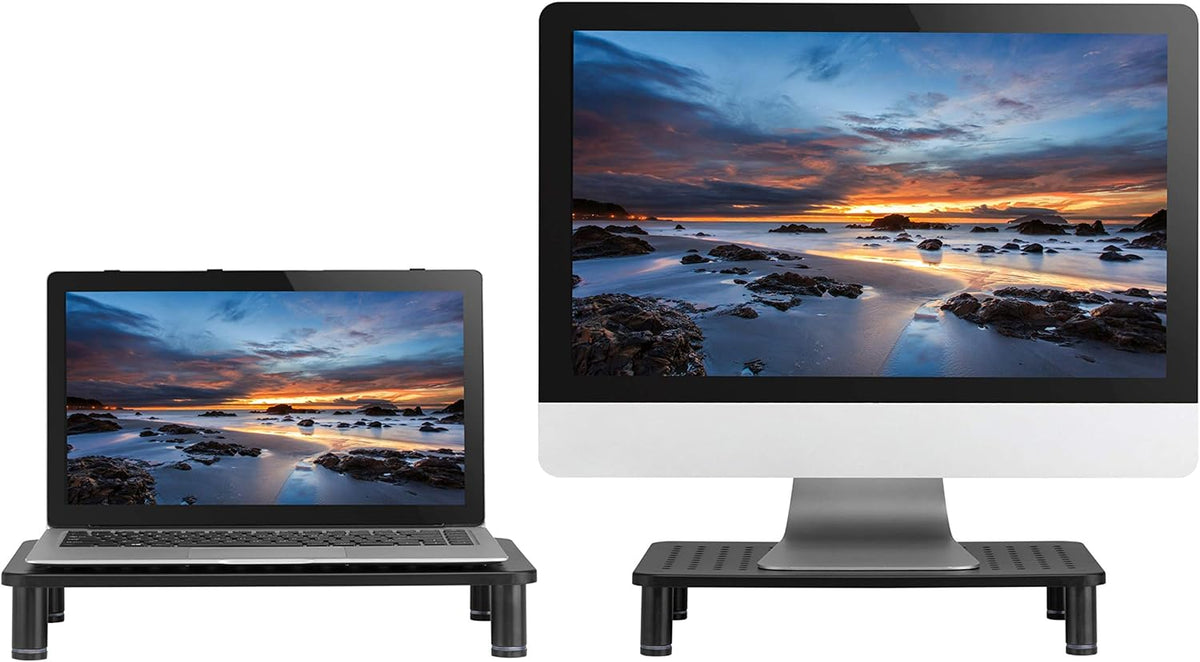 Husky Mounts Monitor Riser Laptop Stand, Adjustable Legs, Stackable, 14.5 x 9...