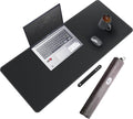 CENNBIE Leather Desk Mat Protector, 35.5" x 16" Extra Large Leather Office Desk by CENNBIE