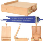 Kuyal Art Kit, 45 Piece Wooden Paint Set Crafts Drawing Painting Kit - Image 6