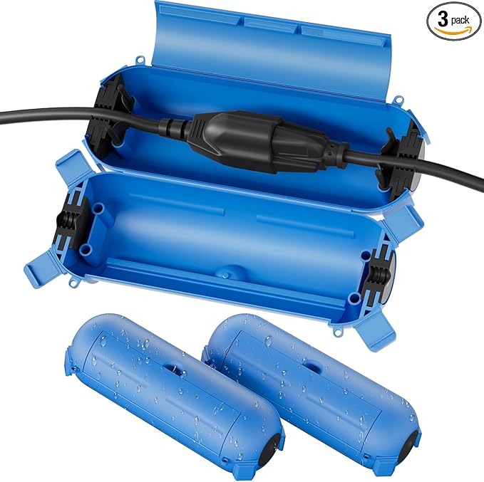 Flemoon Outdoor Extension Cord Cover, IPX4 Waterproof Box and Safety Housing by FLEMOON