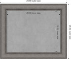 Amanti Art Grey Framed Magnetic Board 20x24 Small Vision Board - Image 4