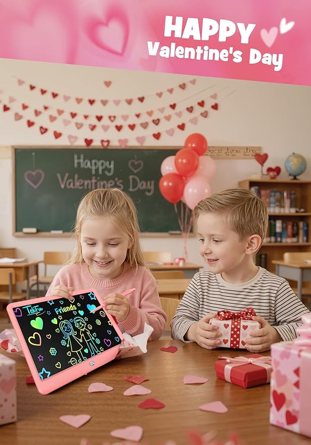 TEKFUN LCD Writing Tablet for Kids Girls Toys, 12 Inch Erasable Drawing Tablet - Image 8