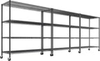 REIBII 55.5''W Storage Shelves 2500LBS Wire Shelving Unit by REIBII