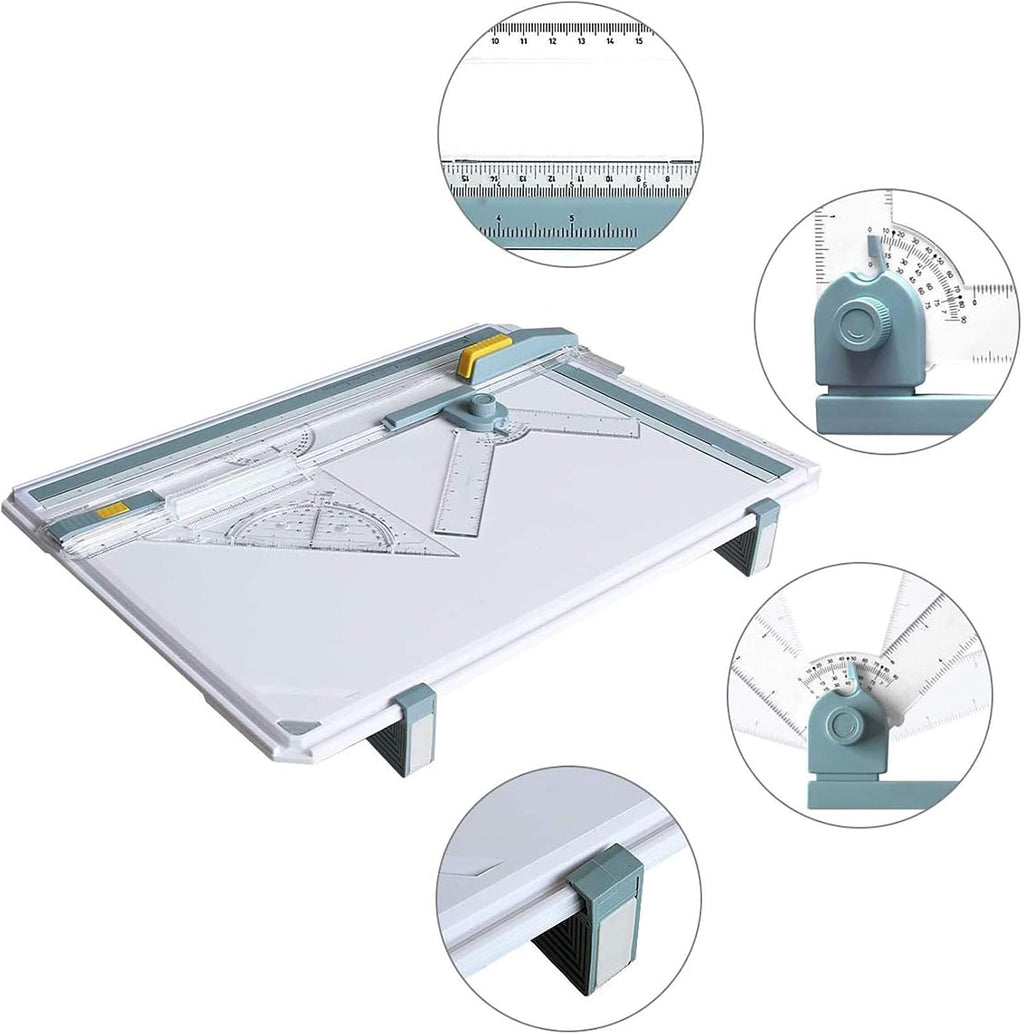frylr inch a3 drawing board drafting table multifunctional, side view