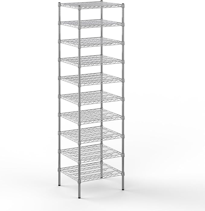 Regal Altair 21" Deep x 24" Wide x 86" Height Wire Shelving Kit | 10-Tier | NSF by Regal+Altair