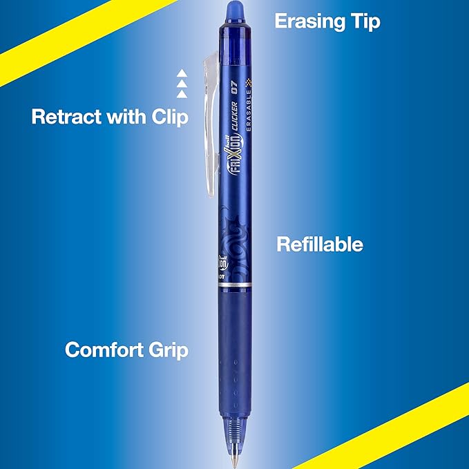 Pilot FriXion Erasable Gel Pens, Fine Point 0.7 mm Erasable Pens - Image 2