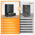 AFAIF 4 Drawer File Cabinets for Home Office, Metal Filing Cabinet - Image 7