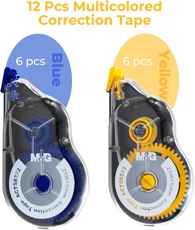 M&G 12 pack 68.9 Feet correction tape, 826.8FT/ 252M in total, Correction tape - Image 2