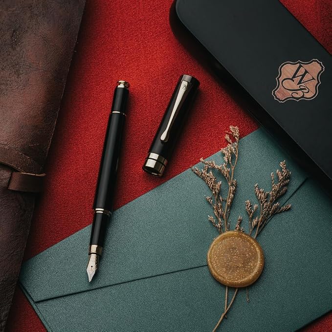 Wordsworth & Black Fountain Pen Set, Luxury Bamboo Wood - Image 5