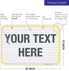 Personalized Custom Customize for Office, Delivery Yellow Sign, 12x18 Inches - Image 3