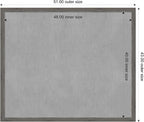 Amanti Art Grey Framed Magnetic Board 43x51 Oversize Vision Board - Image 4