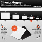 Attractivia Dry Erase Magnetic Labels 2.8 x 1.8 in, Small Dry Erase Magnets - Image 3