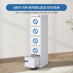 FLIXELIO 5 Drawer File Cabinet - Image 5