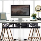 VIDOR Under Desk Cable Management Tray 2-Pack, No Drill Alloy Steel - Image 4