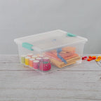 Sterilite 8-Pack Clip Box, Stackable Clear Plastic Bins - Image 8