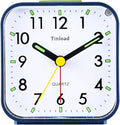 Tinload Small Battery Operated Analog Alarm Clock Silent Non Ticking, Ascending by Tinload