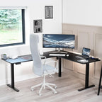VIVO Electric Corner 75 x 63 inch L-Shaped Standing Desk, Memory Height - Image 8