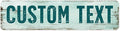 Custom Sign, Custom Street Sign, 11 Font Colors, 13 Font Styles, 4 Hole Options by MySignCenter