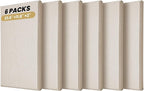 6 PCS Acoustic Panels, Large Soundproof Wall Panels, Professional Fiberglass - Image 9