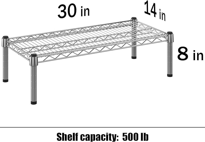 Regal Altair 14" Deep x 30" Wide x 8" Height 1-Tier Wire Shelving Kit | NSF - Image 3