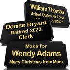 Personalized Name Plates, Deep Engraved Plaque, Custom Name Plate by Caramel
