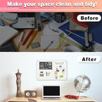 4 Pack White Magnetic Board, 17.5" x 11.4" Magnet Bulletin Board to Display - Image 5