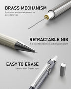 Nicpro 37PCS Art Mechanical Pencil Set, Metal Drafting Pencils 0.5 mm, 0.7 mm - Image 5