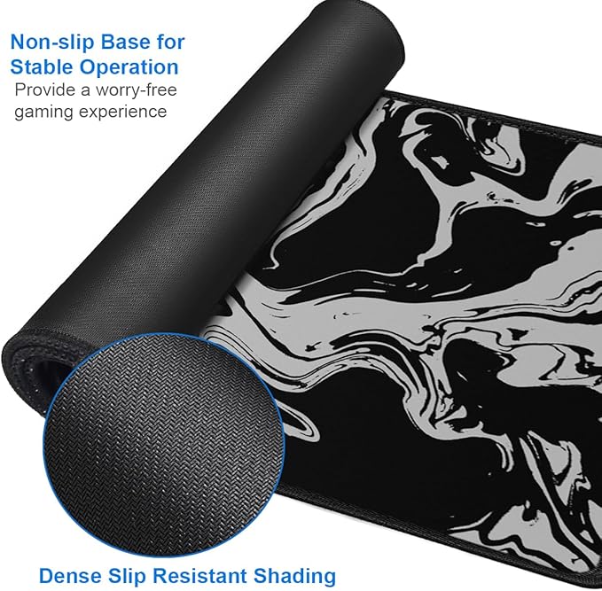 Gaming Mouse Pad, 31.5x15.7 inch Large Extended Computer Keyboard Mouse Mat - Image 4